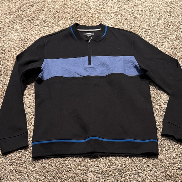 Alfani Other - Alfani Men's Zip-Up Sweater in Black with Blue Accent